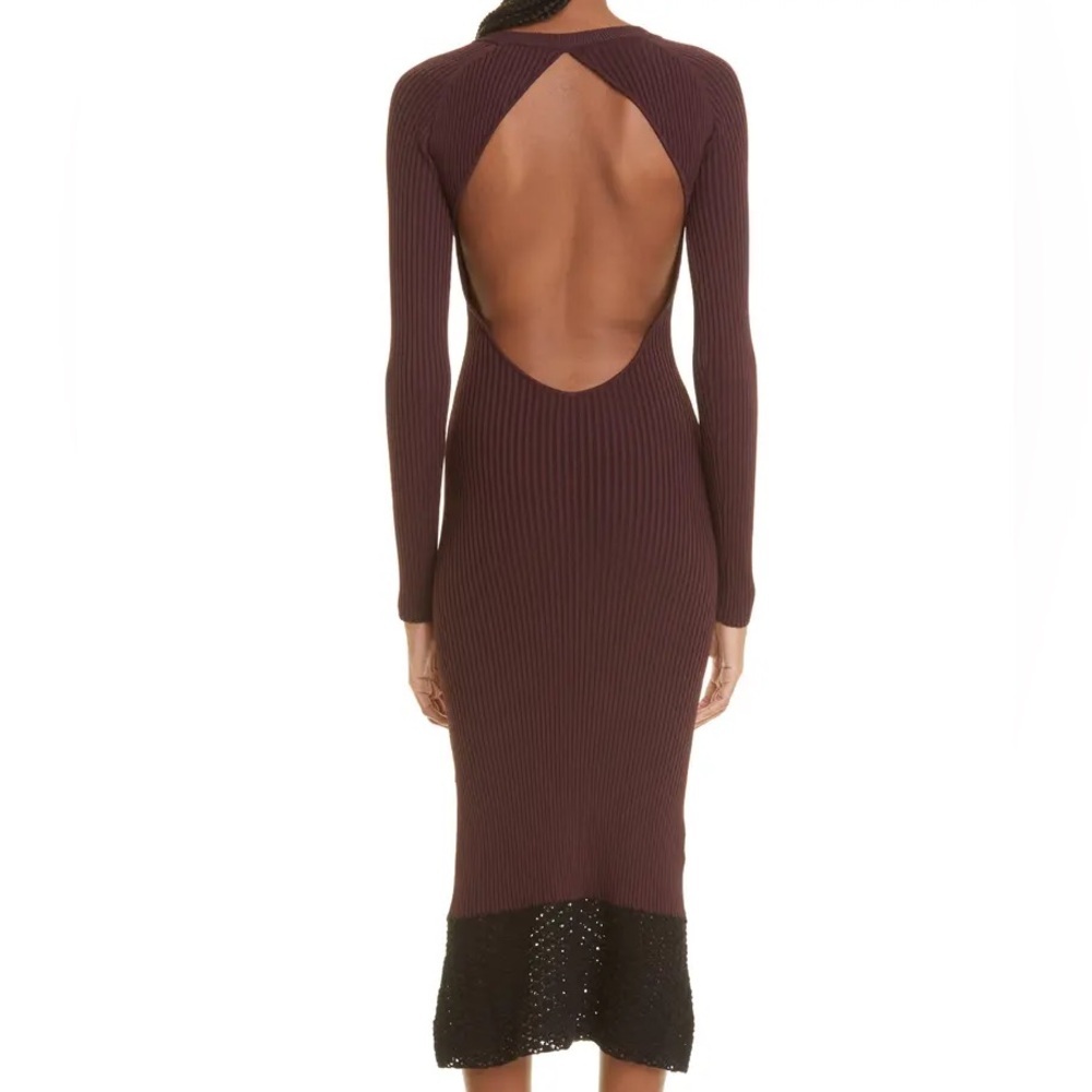 STAUD Mulholland Cutout Detail Long Sleeve Dress - Picture 2 of 5
